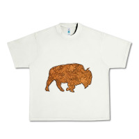 Pistachio Western Vintage Bison Silhouette Urban Heavy Tee - Bettercallsaul