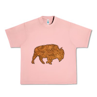 Salmon Western Vintage Bison Silhouette Urban Heavy Tee - Bettercallsaul