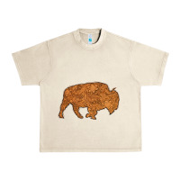 Sandshell Western Vintage Bison Silhouette Urban Heavy Tee - Bettercallsaul