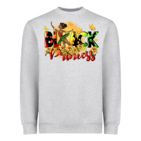 Heather Grey black princess Heavyweight Sweatshirt - CowGirlArtShop