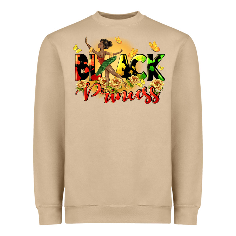 Black Princess Heavyweight Sweatshirt by CowGirlArtShop | Teevron