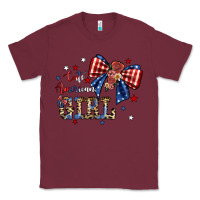 Burgundy cute american girl Classic Tee - JahusDesignShop