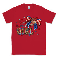Red cute american girl Classic Tee - JahusDesignShop