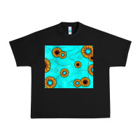 Black turquoise gemstone sunflower Urban Heavy Tee - JahusDesignShop