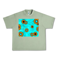 Oil Green turquoise gemstone sunflower Urban Heavy Tee - JahusDesignShop