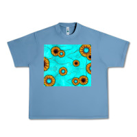Pebble Blue turquoise gemstone sunflower Urban Heavy Tee - JahusDesignShop