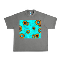 Tornado turquoise gemstone sunflower Urban Heavy Tee - JahusDesignShop