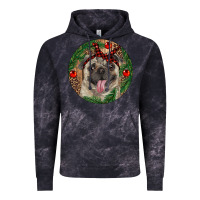 Cloud Black Christmas Pug With Leopard Vintage Hoodie - RanaPortraitStore