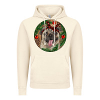 Vintage Artic Christmas Pug With Leopard Vintage Hoodie - RanaPortraitStore