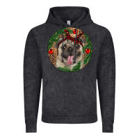 Vintage Black Christmas Pug With Leopard Vintage Hoodie - RanaPortraitStore