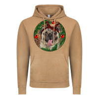 Vintage Camel Christmas Pug With Leopard Vintage Hoodie - RanaPortraitStore