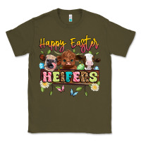 Army Green happy easter heifers Classic Tee - Artiststas