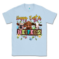 Dusty Blue happy easter heifers Classic Tee - Artiststas