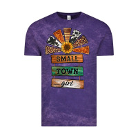 Cloud Purple small town girl western windmill wooden boards Vintage Tee - Jasminsmagicworld