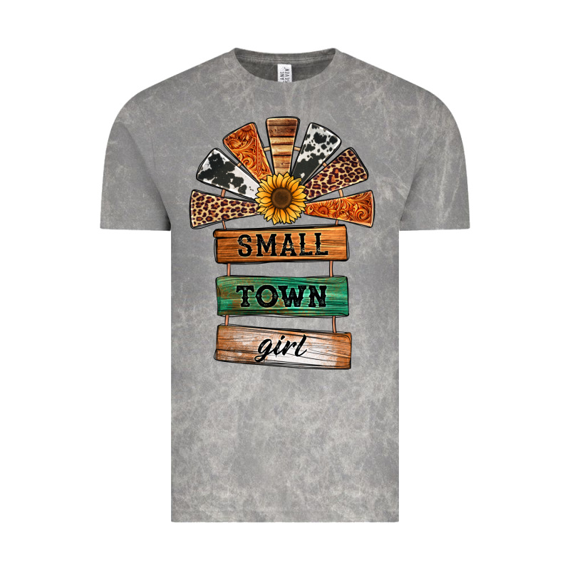Small Town Girl Western Windmill Wooden Boards Vintage Tee by Jasminsmagicworld | Teevron