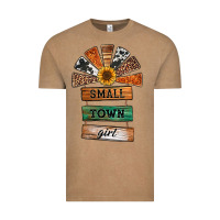Vintage Coffee small town girl western windmill wooden boards Vintage Tee - Jasminsmagicworld
