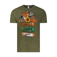 Vintage Olive small town girl western windmill wooden boards Vintage Tee - Jasminsmagicworld