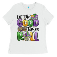 White let the good times roll Ladies Tee - MaliasSmallBusiness