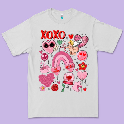 Cute Valentines Day Premium Tee Designed By Maliassmallbusiness