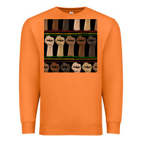 Carrot melanin rised fist seamless pattern Premium Sweatshirt - BundleAndBundleShop