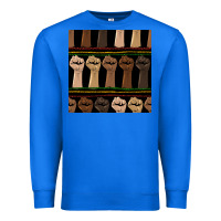 True Royal melanin rised fist seamless pattern Premium Sweatshirt - BundleAndBundleShop