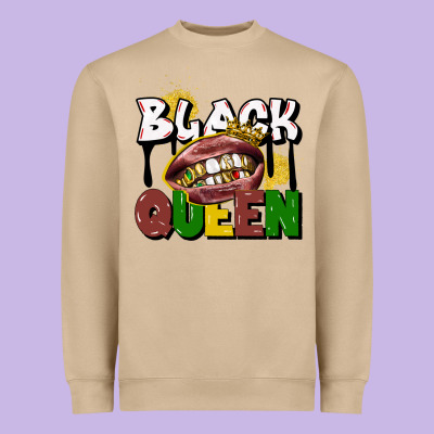Black Queen Heavyweight Sweatshirt Designed By Cowgirlartshop