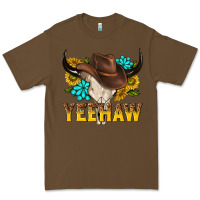 Cacao yeehaw bull skull Premium Tee - NancyCooperArtShop