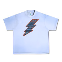 Grape Ice Western Orange Border Aztec Lightning Urban Heavy Tee - Bettercallsaul