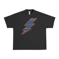 Western Orange Border Aztec Lightning Urban Heavy Tee | Teevron