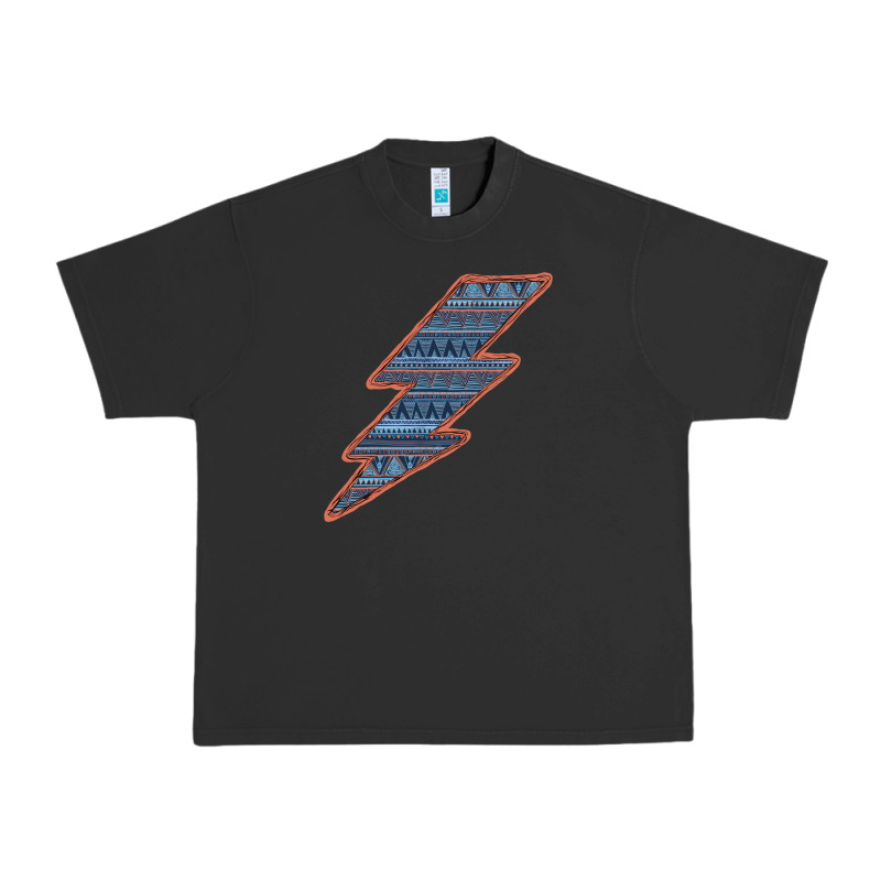 Western Orange Border Aztec Lightning Urban Heavy Tee by Bettercallsaul | Teevron