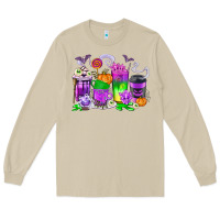 Mushroom Halloween Coffee Cups Long Sleeve Tee - texasbilliewilder
