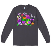 Smoke Halloween Coffee Cups Long Sleeve Tee - texasbilliewilder