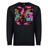Black freedom rocks seamless pattern Premium Sweatshirt - BundleAndBundleShop