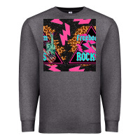 Charcoal Heather freedom rocks seamless pattern Premium Sweatshirt - BundleAndBundleShop