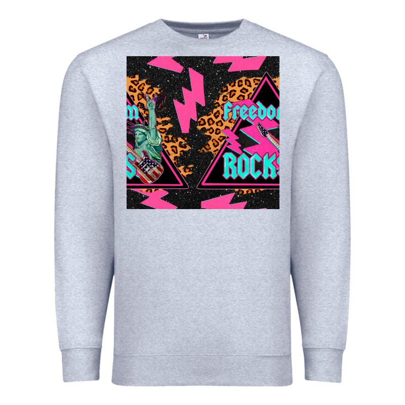 Freedom Rocks Seamless Pattern Premium Sweatshirt by BundleAndBundleShop | Teevron