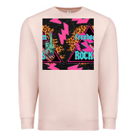 Pale Pink freedom rocks seamless pattern Premium Sweatshirt - BundleAndBundleShop