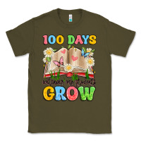 Army Green 100 days watching my students grow Classic Tee - Artiststas