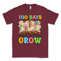 Burgundy 100 days watching my students grow Classic Tee - Artiststas
