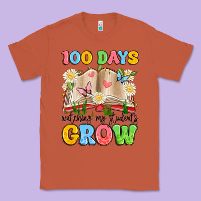 100 Days Watching My Students Grow Classic Tee Designed By Artiststas