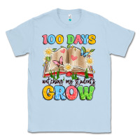 Dusty Blue 100 days watching my students grow Classic Tee - Artiststas