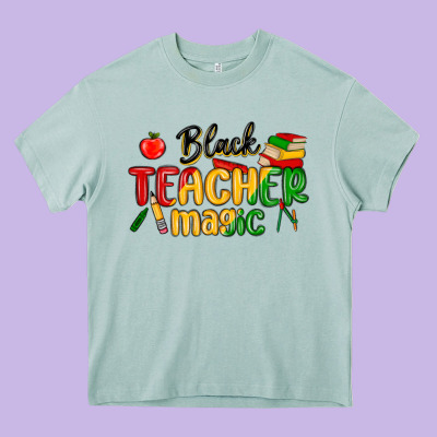 Black Teacher Magic Juneteenth Heavy Core Tee Designed By Maliassmallbusiness