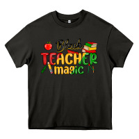Asphalt black teacher magic juneteenth Heavy Core Tee - MaliasSmallBusiness