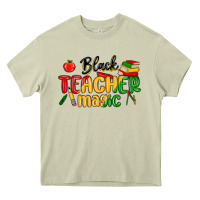 Mossy black teacher magic juneteenth Heavy Core Tee - MaliasSmallBusiness
