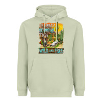 Matcha If Was A Cowgirl I'd Be Wild And Free Heavyweight Hoodie - FaDigitalArtStudio