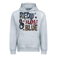 Heather Grey red wine blue Urban Hoodie - CowhideDigitalArt