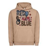 Pigment Burro red wine blue Urban Hoodie - CowhideDigitalArt