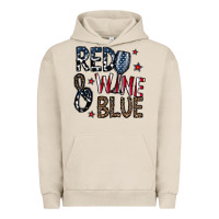 Pigment French Oak red wine blue Urban Hoodie - CowhideDigitalArt