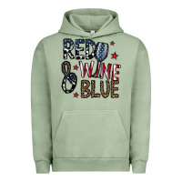 Pigment Oil Green red wine blue Urban Hoodie - CowhideDigitalArt
