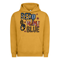 Pigment Peanut Butter red wine blue Urban Hoodie - CowhideDigitalArt