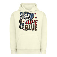 Pigment Pistachio red wine blue Urban Hoodie - CowhideDigitalArt
